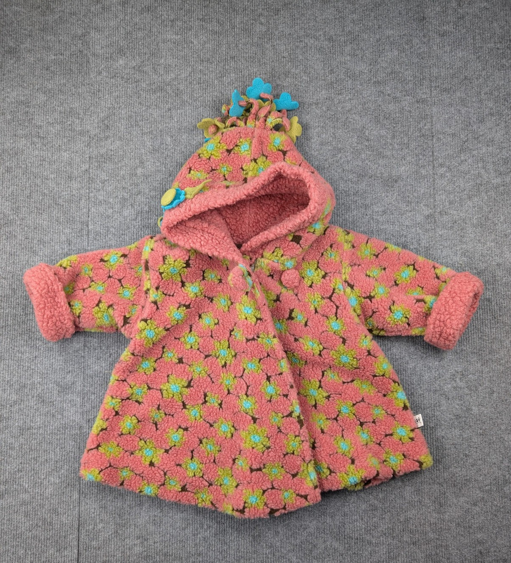 Corky & Company Coat Baby Girls 18M Wool Blend Swing Jacket Retro Avant Garde